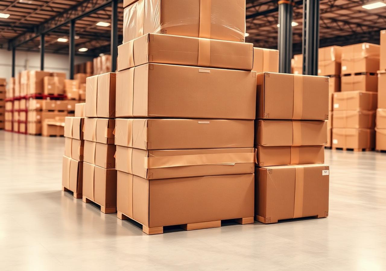 Cajas listas para enviar a Venezuela